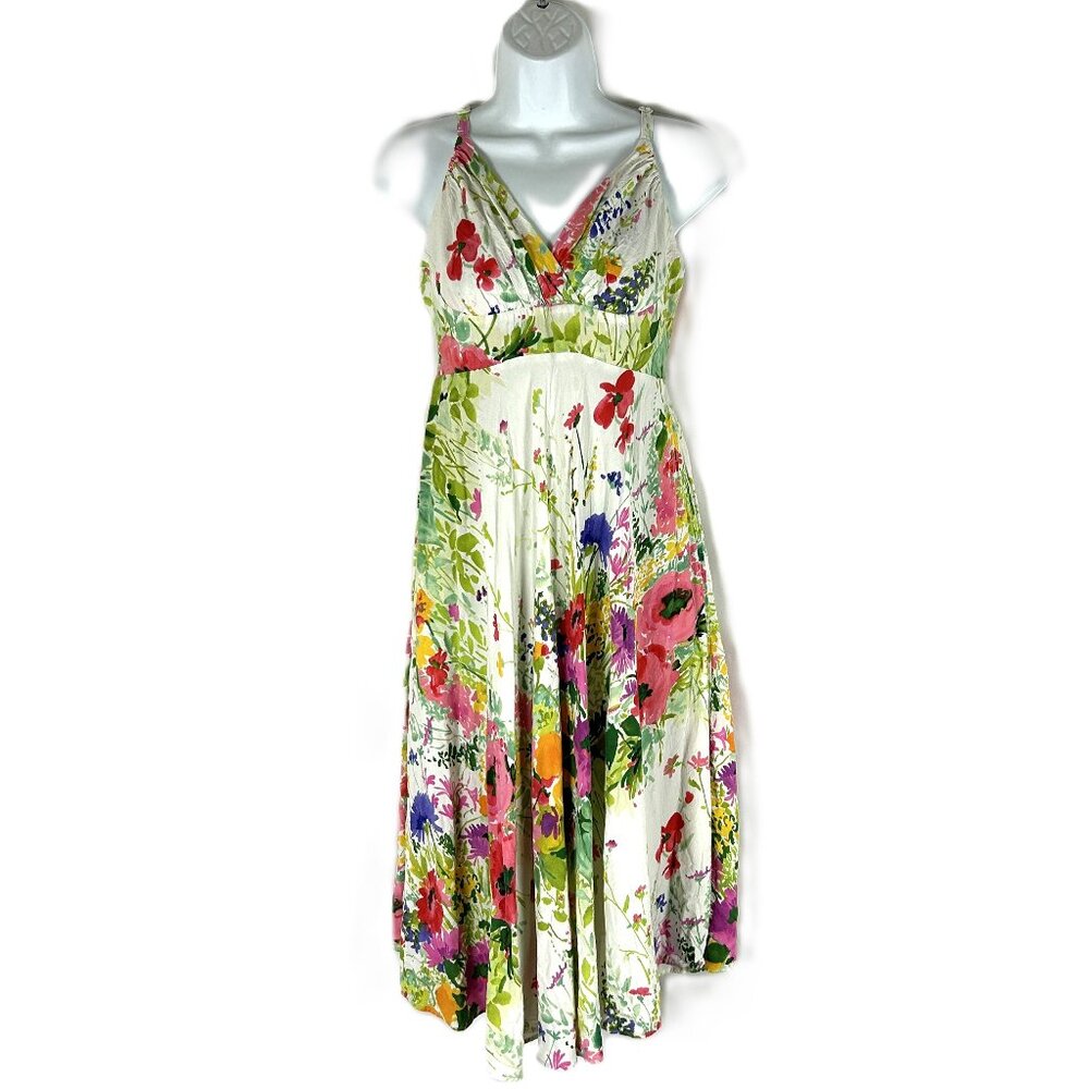 Jams World Floral Poppy Baby Doll Sundress Long Midi M